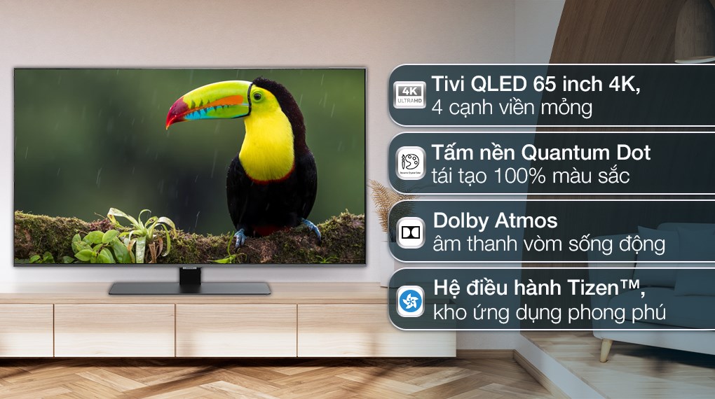 Smart Tivi QLED Samsung AI 4K 65 inch QA65Q80B