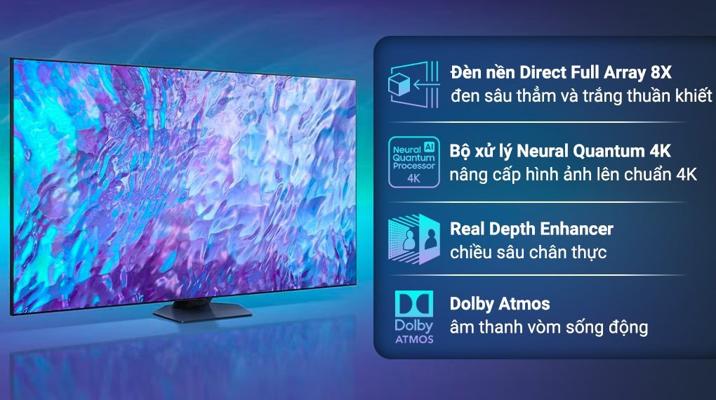 Smart Tivi QLED Samsung AI 4K 65 inch QA65Q80C