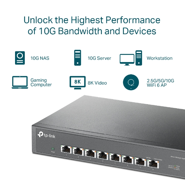 Switch 8 cổng 10G TP-LINK TL-SX1008 - Image 2
