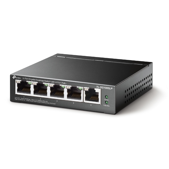 Switch Để Bàn 5 Cổng Gigabit với 4 Cổng PoE+ TP-Link TL-SG1005LP - Image 2