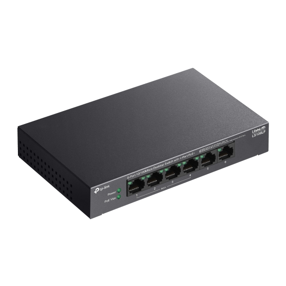 Switch Để Bàn 6 Cổng 10/100Mbps với 4 Cổng PoE TP-LINK LS106LP - Image 3