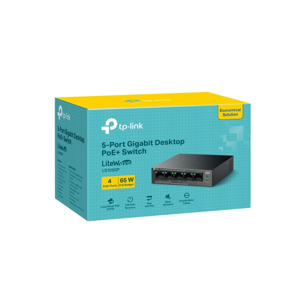 Switch Để Bàn Gigabit 5 Cổng với 4 Cổng PoE+ TP-Link LS105GP - Image 2