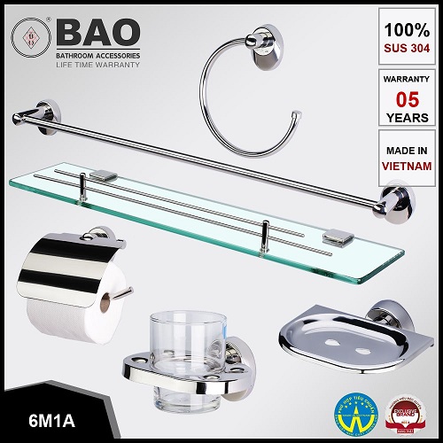 Thanh vắt khăn tắm BAO M6-601A (800x90x40mm) - Image 5