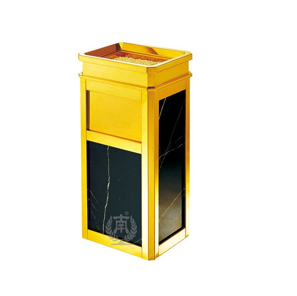 Thùng rác inox mạ màu vàng MKR-125 - Image 4