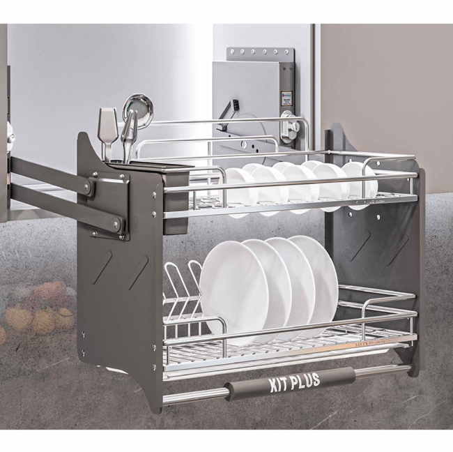 Thùng rác Inox tròn gắn cánh Kit Plus DF.08L - Image 5