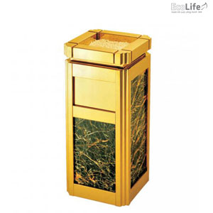 Thùng rác thép sơn Ecolife ECO 201B (7L-205x300mm) - Image 5