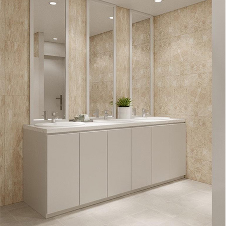 Tủ chậu lavabo may đo nhựa Picomat HMT-117 (Tự chọn kích thước)