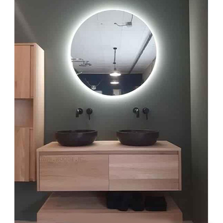 Tủ chậu lavabo may đo vân gỗ nhựa Picomat HMT-112 (Tự chọn kích thước)