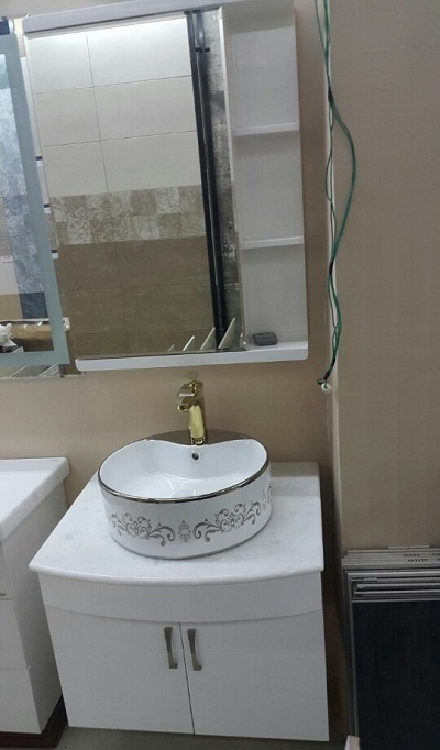 Tủ chậu lavabo may đo vân gỗ nhựa Picomat HMT-112 (Tự chọn kích thước) - Image 4