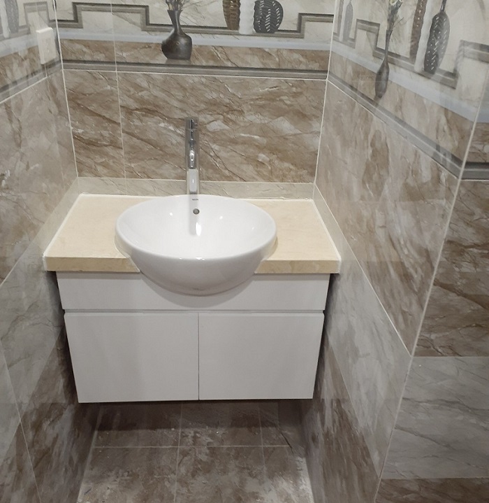 Tủ chậu lavabo may đo vân gỗ nhựa Picomat HMT-123 (Tự chọn kích thước) - Image 6