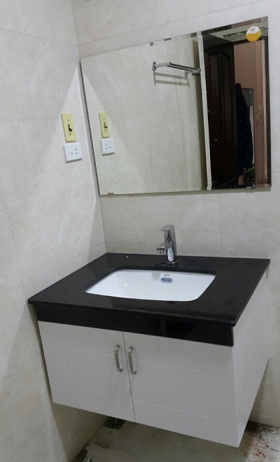 Tủ chậu lavabo may đo vân gỗ nhựa Picomat HMT-124 (Tự chọn kích thước) - Image 3