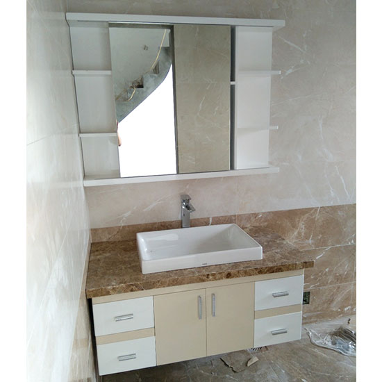 Tủ chậu lavabo may đo vân gỗ nhựa Picomat HMT-126 (Tự chọn kích thước) - Image 6