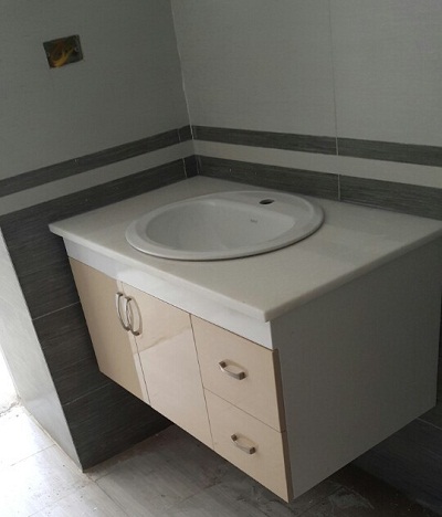 Tủ chậu lavabo may đo vân gỗ nhựa Picomat HMT-127 (Tự chọn kích thước) - Image 6