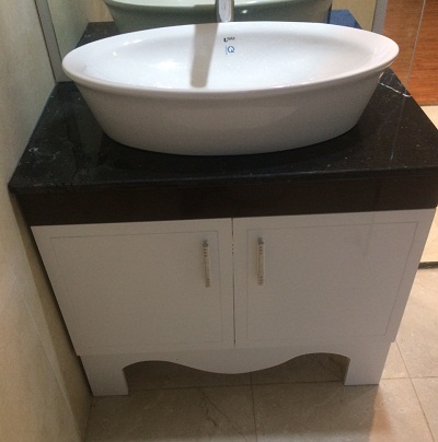 Tủ chậu lavabo may đo vân gỗ nhựa Picomat HMT-129 (Tự chọn kích thước) - Image 3