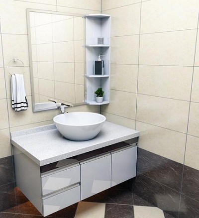 Tủ chậu lavabo Picomat theo yêu cầu HM78 (900x500mm - Tự chọn kích thước - Chưa gồm chậu, vòi) - Image 3