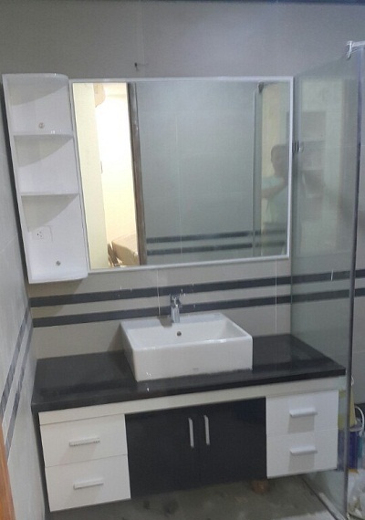 Tủ chậu lavabo Picomat theo yêu cầu HM79 (1100x520mm - Tự chọn kích thước - Chưa gồm chậu, vòi) - Image 4