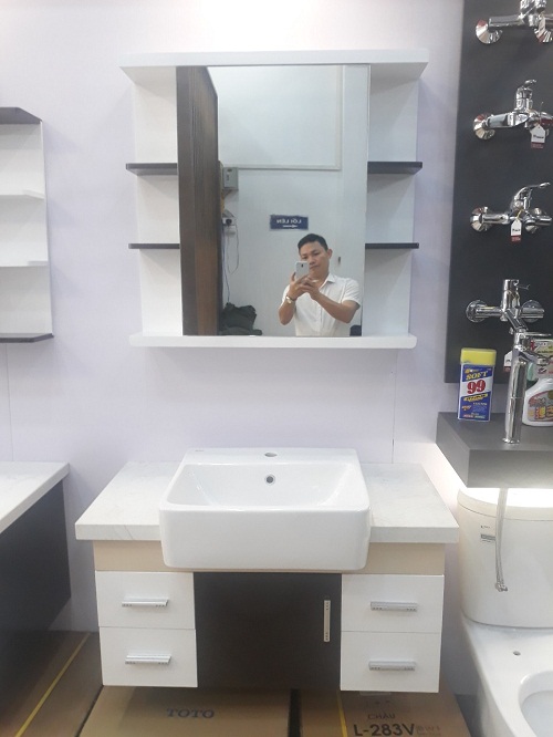Tủ chậu lavabo Picomat theo yêu cầu TC-HM83 (Tự chọn kích thước - Chưa gồm chậu, vòi) - Image 5