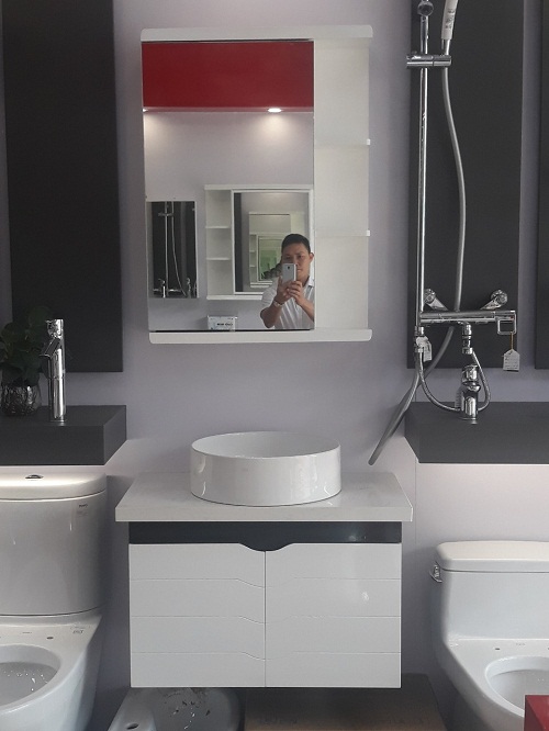 Tủ chậu lavabo Picomat theo yêu cầu TC-HM86 (Tự chọn kích thước - Chưa gồm chậu, vòi) - Image 6