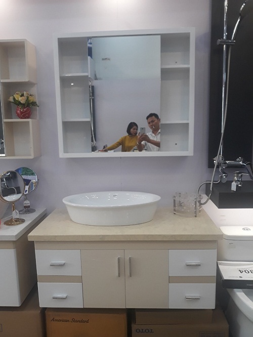 Tủ chậu lavabo Picomat theo yêu cầu TC-HM90 (Tự chọn kích thước - Chưa gồm chậu, vòi) - Image 3