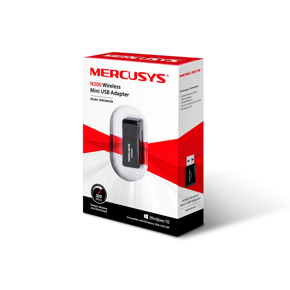USB Wi-Fi Mini N300 Mercusys MW300UM 300Mbs - Image 2