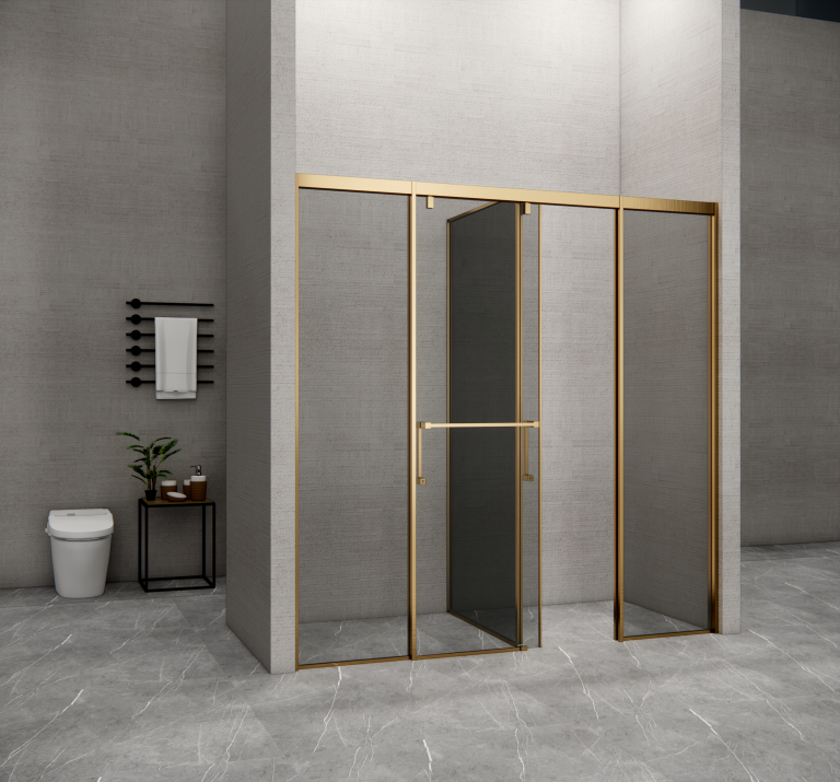 Vách kính nhà tắm Flight FLN-G4 Black - Image 5