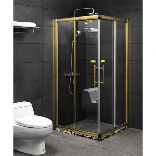 Vách kính tắm mạ vàng Fendi FDG-3X3 (1100x900x2000) - Image 4