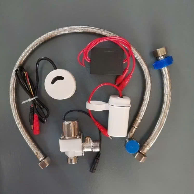Van xả cảm ứng tiểu nam âm trong tiểu Miken MK-UF6V (Điện hoặc Pin)