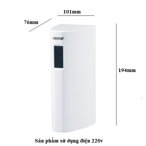 Van xả cảm ứng tiểu nam Caesar A649OZ (220V) - Image 3