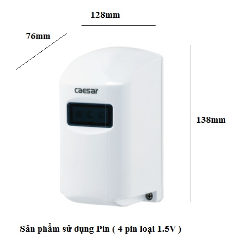 Van xả cảm ứng tiểu nam Caesar A649OZ (220V) - Image 5