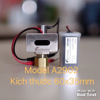 Van xả cảm ứng tiểu nam Techome A2913 (Pin - 220V) - Image 3