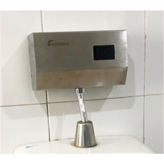 Van xả cảm ứng tiểu nam Techome A602 (Pin) - Image 3