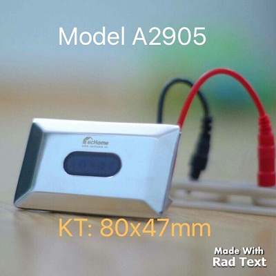 Van xả cảm ứng tiểu nam Techome A606 (220V-Pin) - Image 5