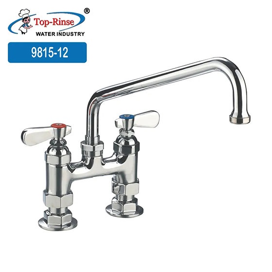 Vòi bếp đạp chân nóng lạnh cho bếp, quán cà phê, quầy bar, bếp công nghiệp 003 - Image 3