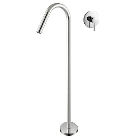 Vòi bồn tắm âm tường gắn trần nghệ thuật màu đen Miken MKV-07B - Image 5
