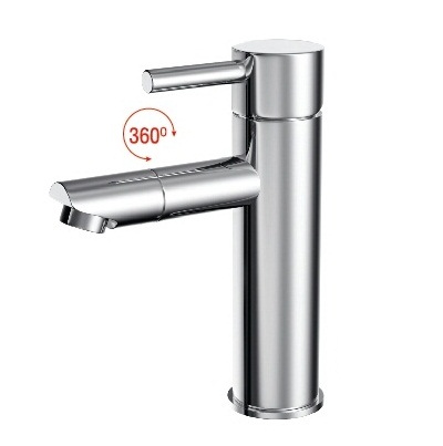 Vòi chậu dương bàn KCG-202 (Đầu xoay,cao 31cm) - Image 5