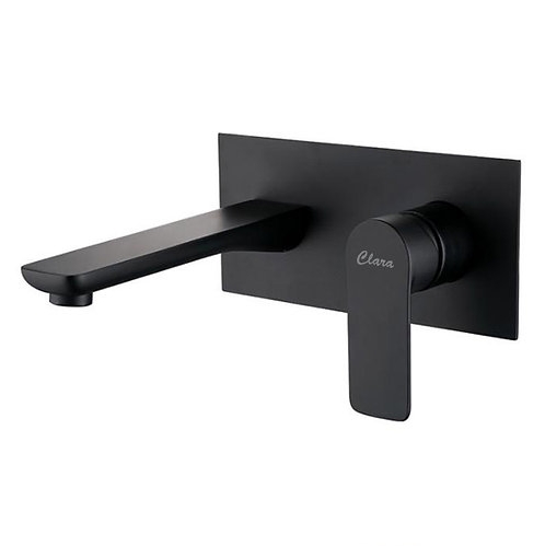 Vòi chậu lavabo âm tường màu đen Clara CF-76350