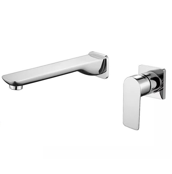 Vòi chậu lavabo âm tường màu ghi xám Miken MKV-600002GR - Image 5