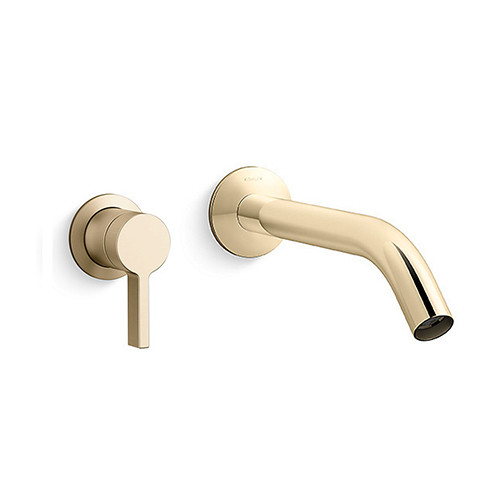 Vòi chậu lavabo âm tường màu vàng pháp, vàng hồng Kohler PARALLEL K-22567T-B4-BRD - Image 4