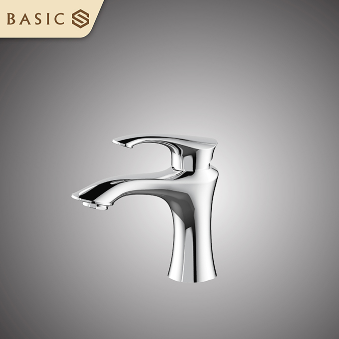 Vòi chậu lavabo âm tường nóng lạnh Basic BW-46018 - Image 4