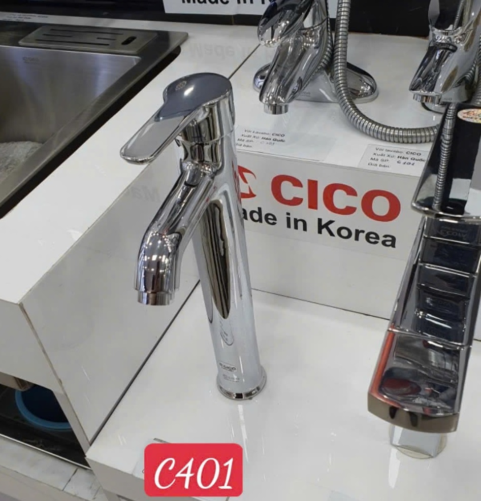 Vòi chậu lavabo Hàn Quốc nhập khẩu Cico C-7001A (Đầu xoay 360 độ) - Image 4