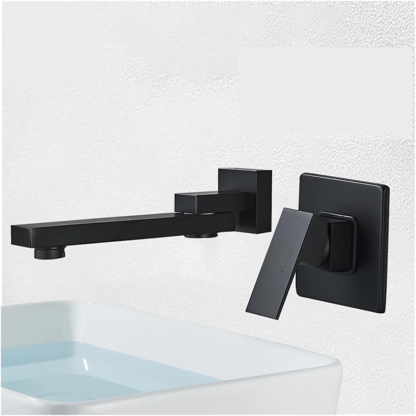 Vòi chậu lavabo kiểu dáng mới mạ màu đen Miken MK-629718B - Image 6