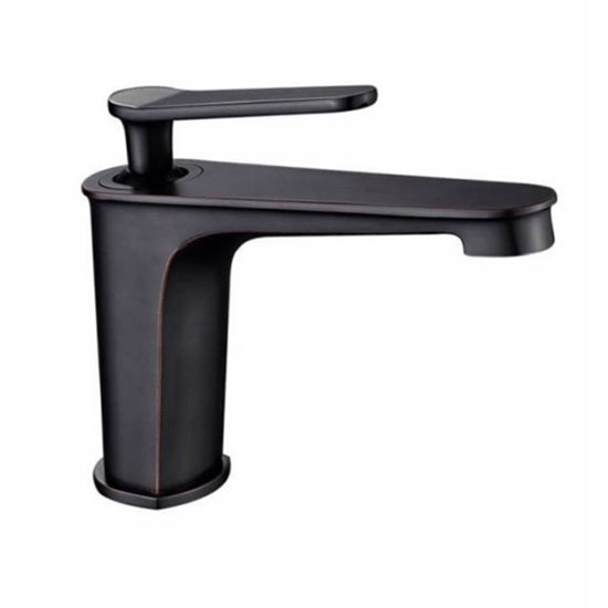 Vòi chậu lavabo mạ đen HM-012