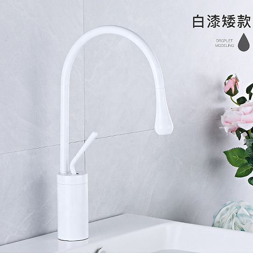 Vòi chậu lavabo mạ đen HM-012 - Image 3