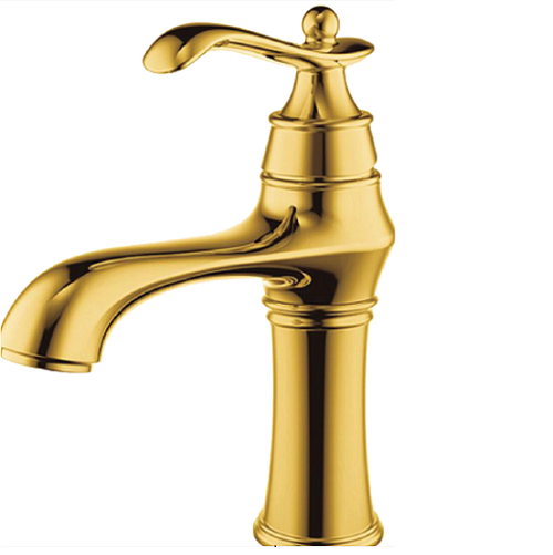 Vòi chậu lavabo mạ đồng tre trúc MK-2030GM (30cm) - Image 5