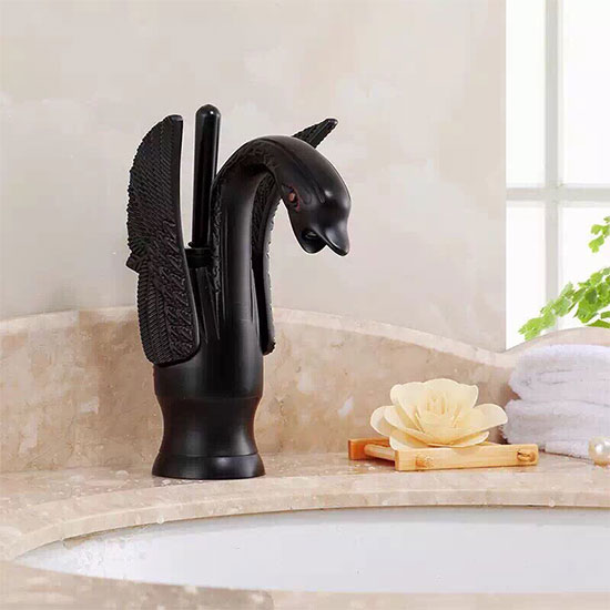 Vòi chậu lavabo mạ đồng tre trúc MK-2038GM (30cm) - Image 3
