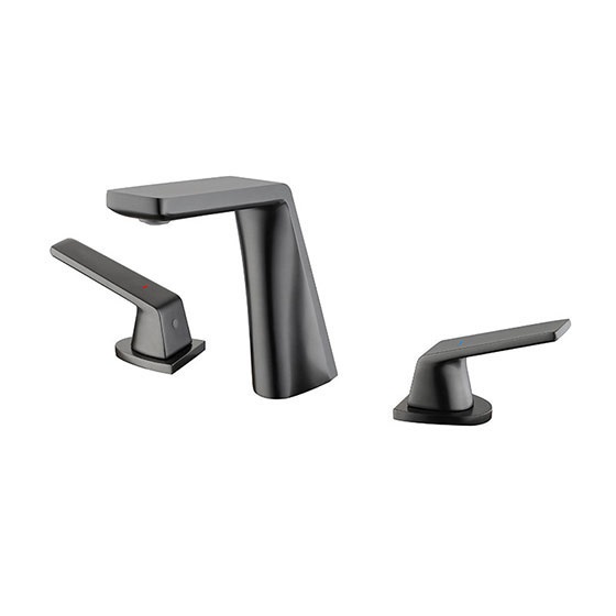 Vòi chậu lavabo mạ màu đen Miken MK-8024B - Image 4