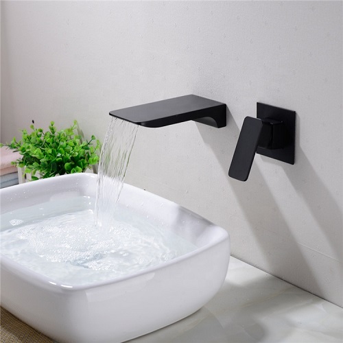Vòi chậu lavabo mạ màu đen Miken MK-8024B - Image 6