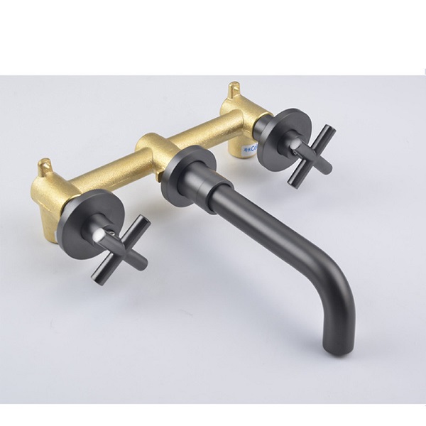 Vòi chậu lavabo mạ màu đen Miken MK-8028B-1 - Image 4