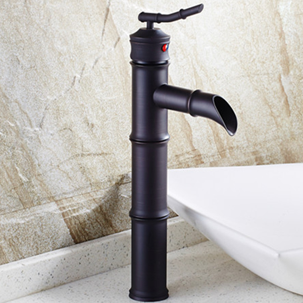 Vòi chậu lavabo mạ màu đen MK-5023B