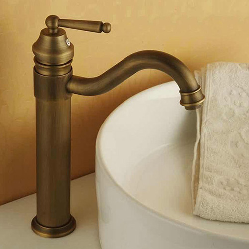Vòi chậu lavabo mạ màu đồng MK-2012G - Image 3